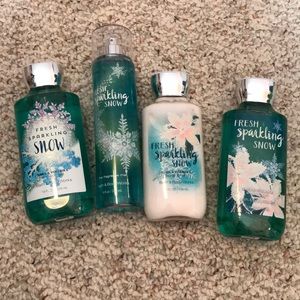 Bath & Body Works Fresh Sparkling Snow Bundle!